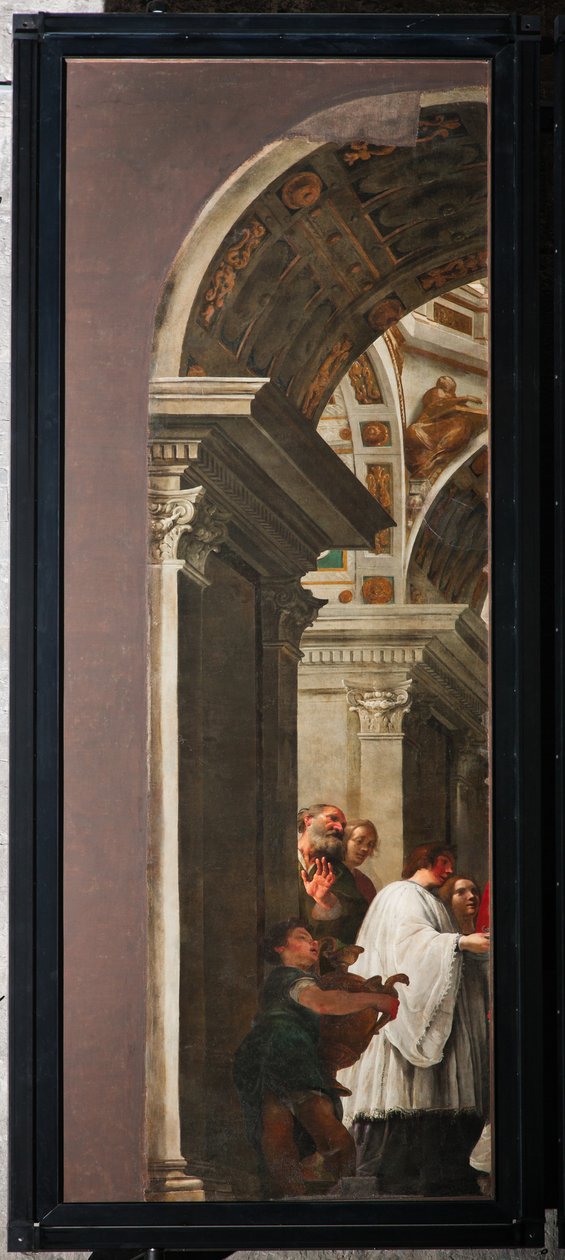 Genova, Duomo (Cattedrale di San Lorenzo), interno, navata sinistra, porte originali dell
