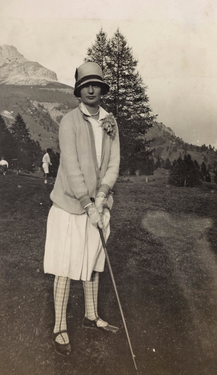 Golfista al Lago di Carezza da Unbekannter Künstler