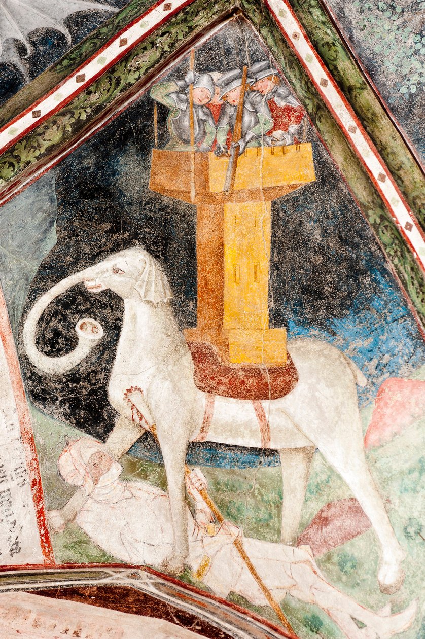 Affresco gotico; Eleazaro Awaran uccide l