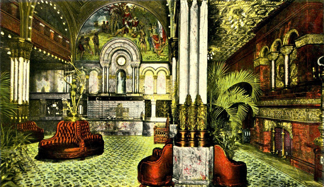 Grand Foyer, Hotel Netherland, New York City, USA da Unbekannter Künstler