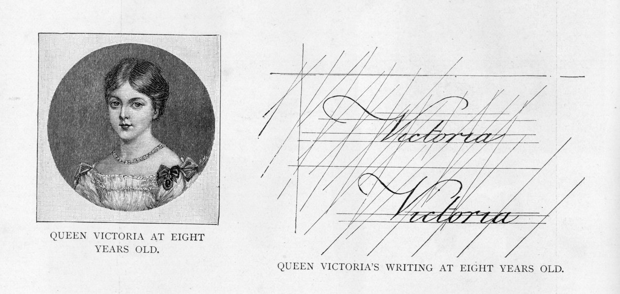Scrittura della Regina Vittoria all