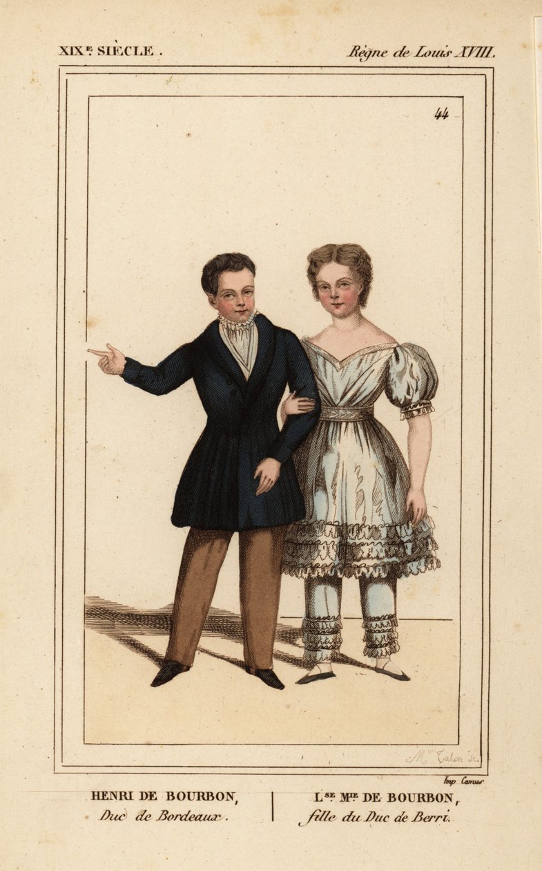 Enrico, Conte di Chambord, Duca di Bordeaux 1820-1883 e Luisa Maria Teresa d