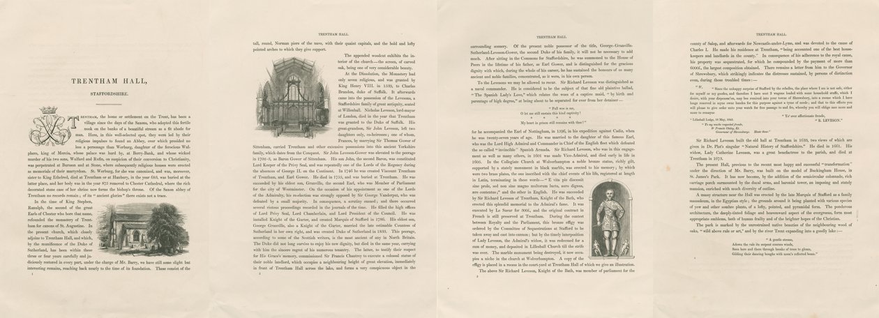 Resoconto Storico di Trentham Hall da Unbekannt