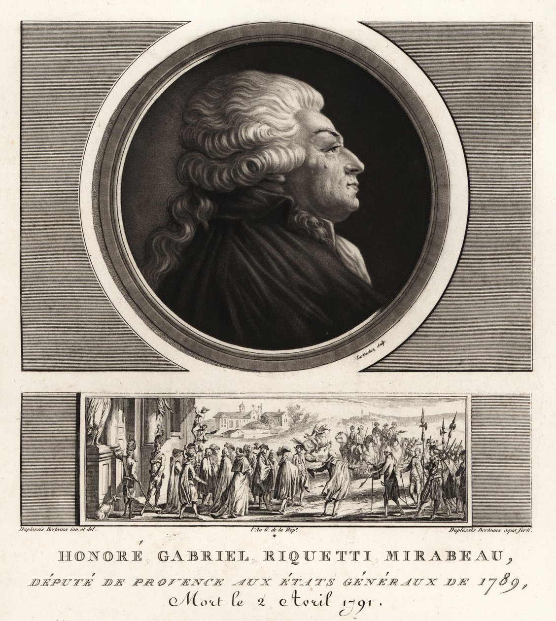 Honoré Gabriel Riqueti, conte di Mirabeau da Unbekannt