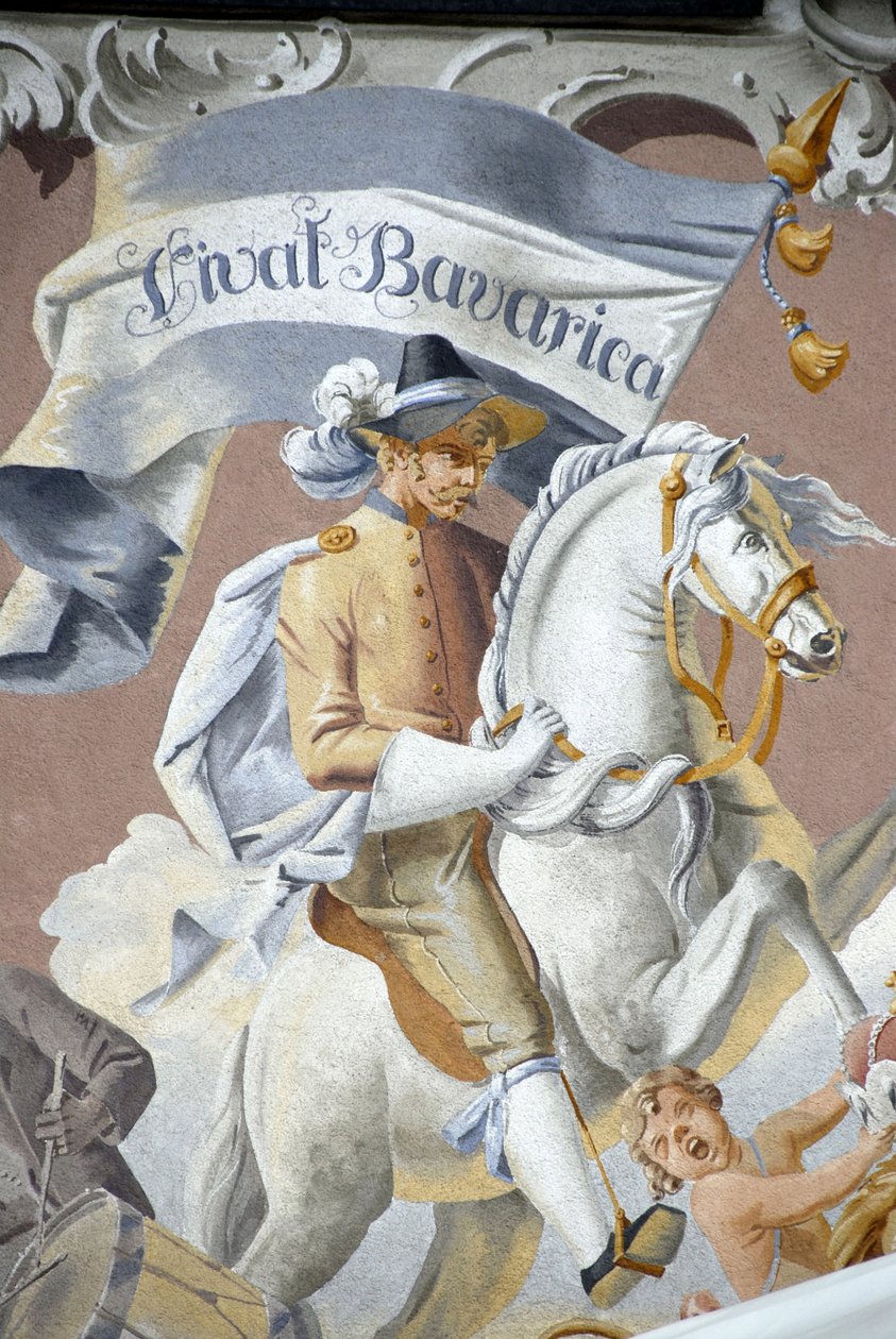 Cavaliere, Affresco, Baviera, Germania da Unbekannter Künstler