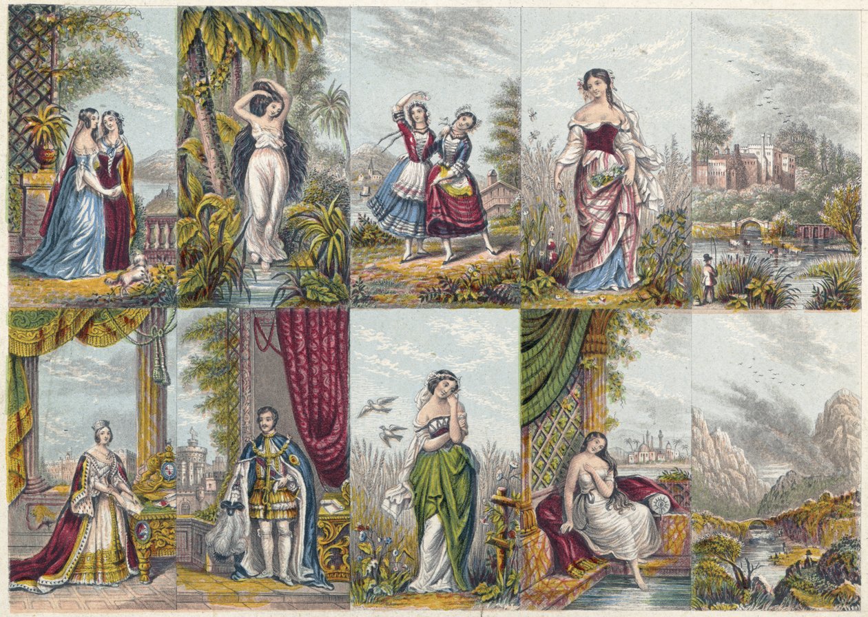 Illustrazioni datate 1851 da Unbekannter Künstler