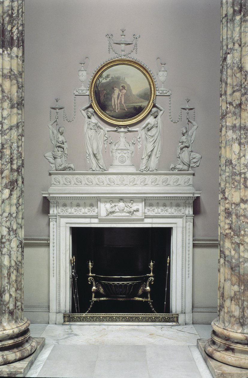 Interno della Sala di Marmo, Kedleston Hall, Derbyshire da Unbekannt