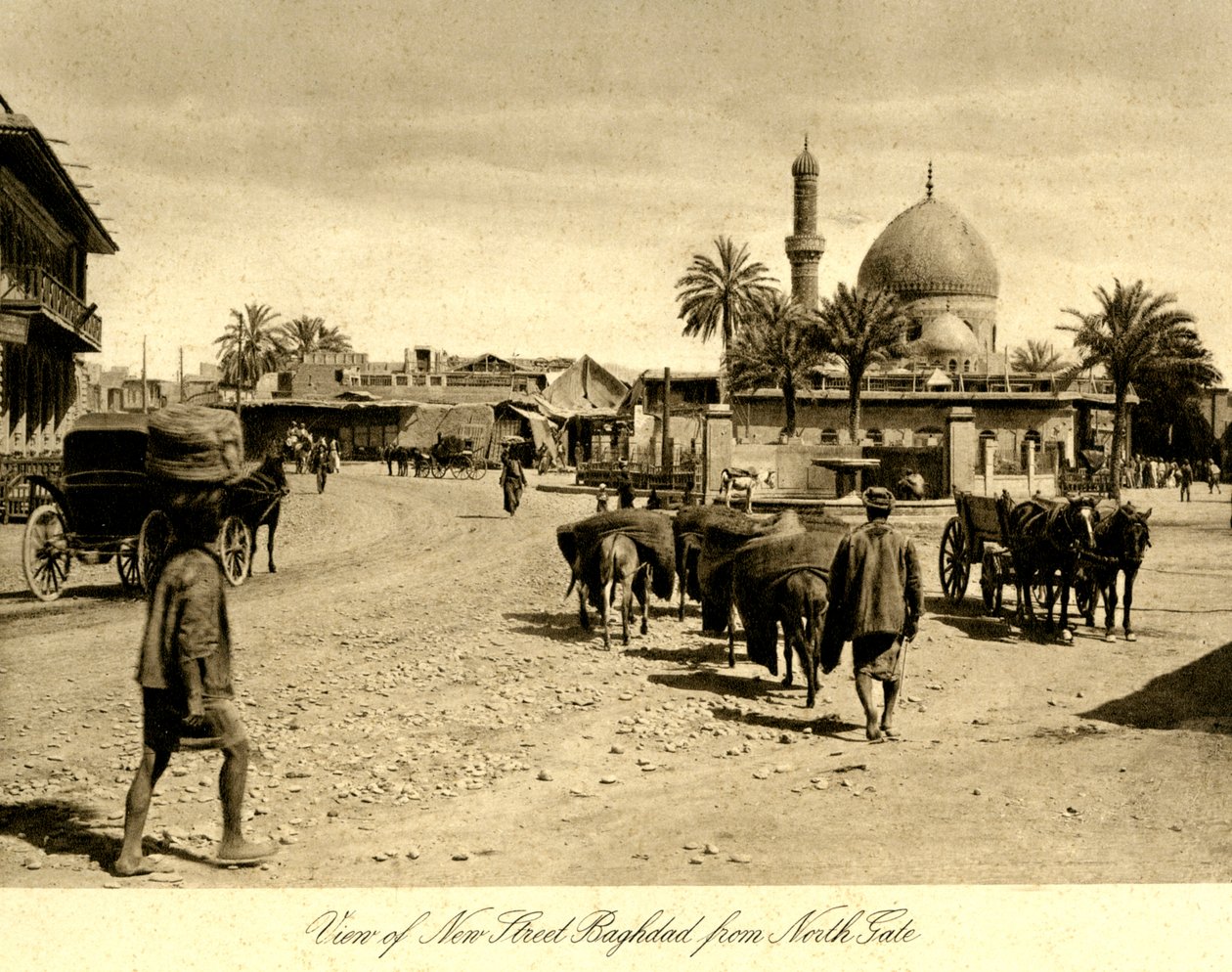 Iraq - Vista della nuova strada Baghdad dal North Gate da Unbekannter Künstler