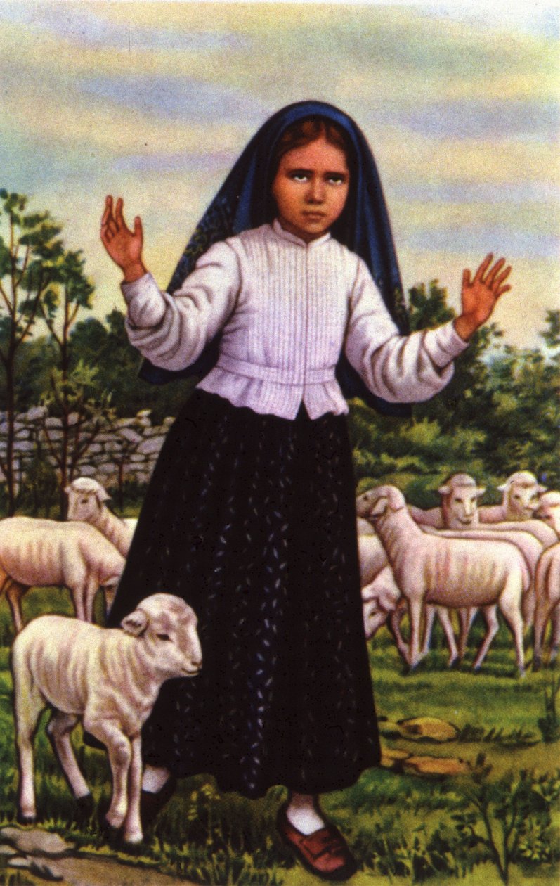 Jacinta, che vide la Vergine Maria a Fatima nel 1917 da Unbekannter Künstler