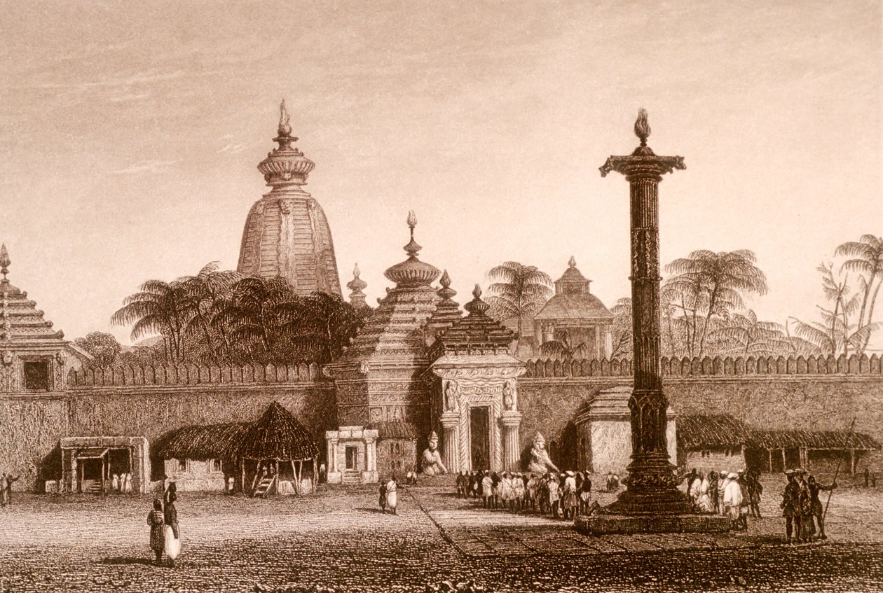 Tempio di Jaganath, Orissa, India da Unbekannter Künstler