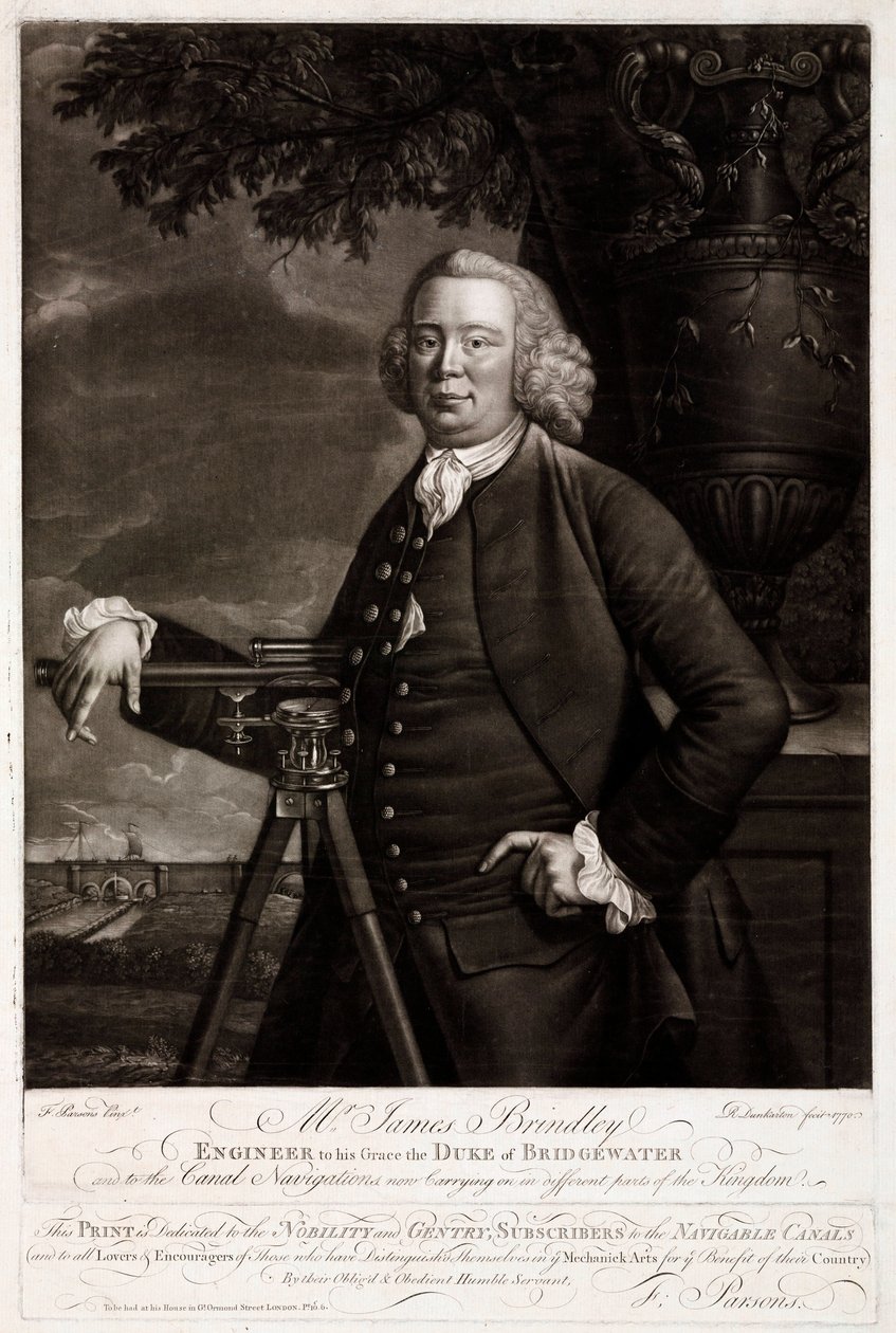James Brindley, ingegnere civile britannico e costruttore di canali da Unbekannt