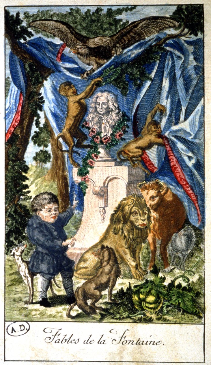 Le favole di Jean de Lafontaine da Unbekannter Künstler