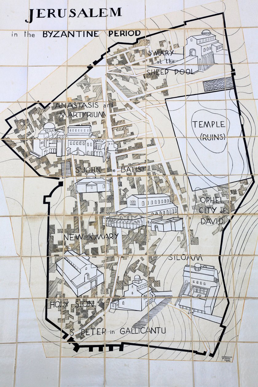 Gerusalemme nel periodo bizantino, Gerusalemme, Israele da Unbekannt
