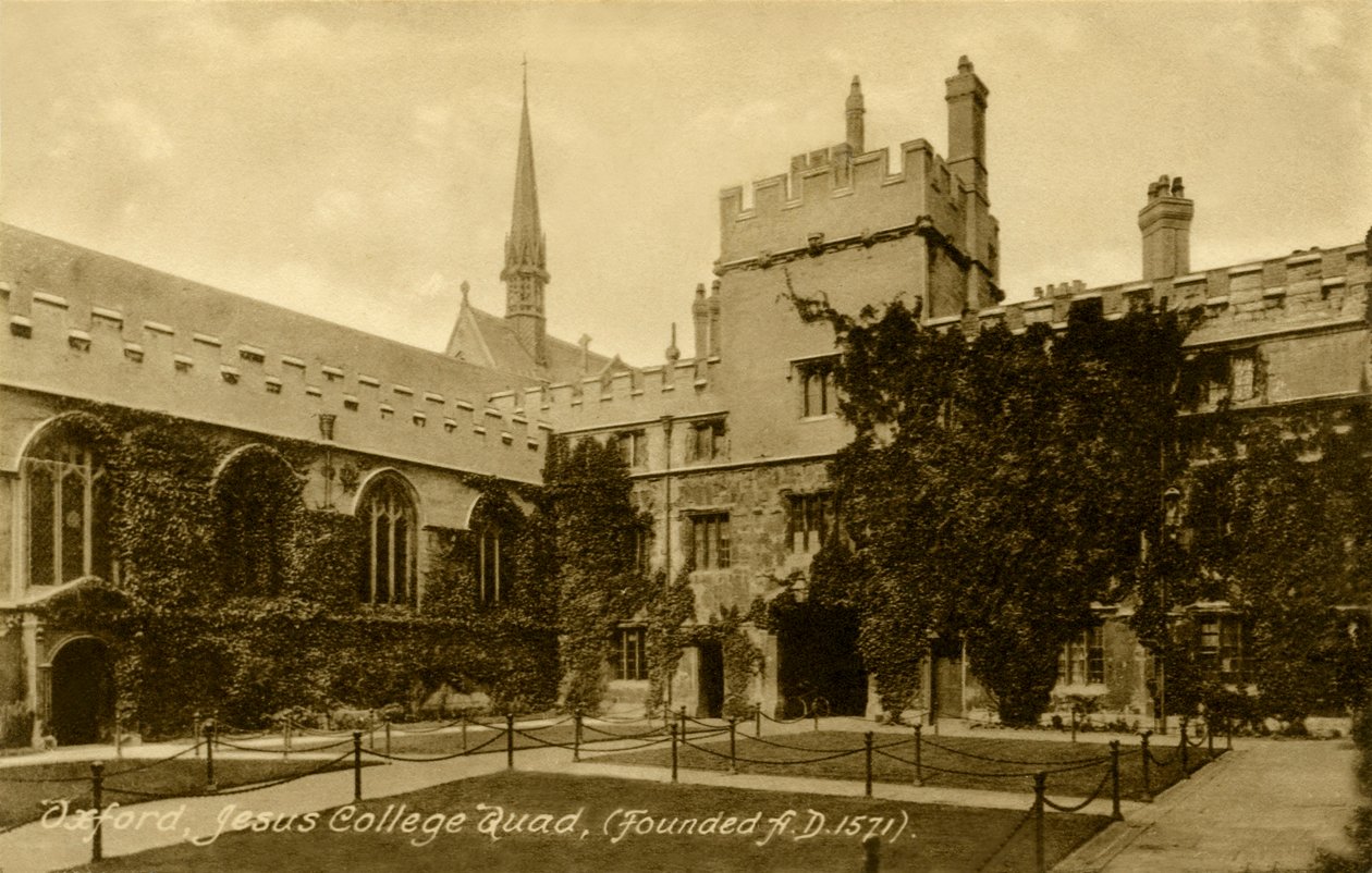 Jesus College, Oxford da Unbekannter Künstler
