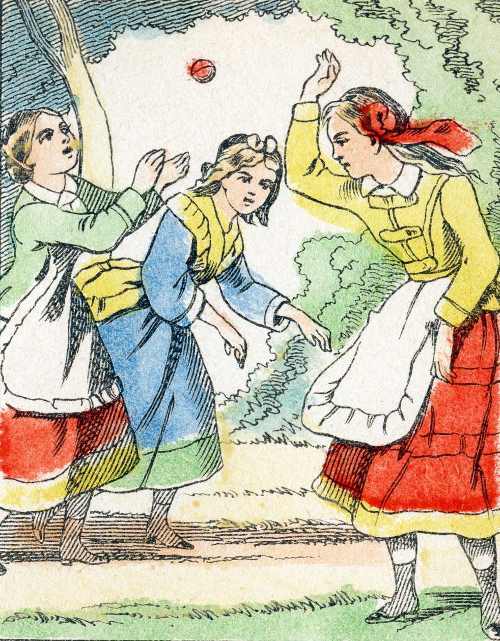 Gioco: La palla - Alfabeto di Intrattenimento per Bambini c.1890 da Unbekannt