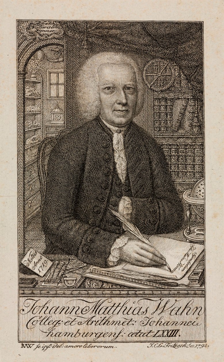 Johann Matthias Wahn, matematico tedesco, c 1792 da Unbekannt
