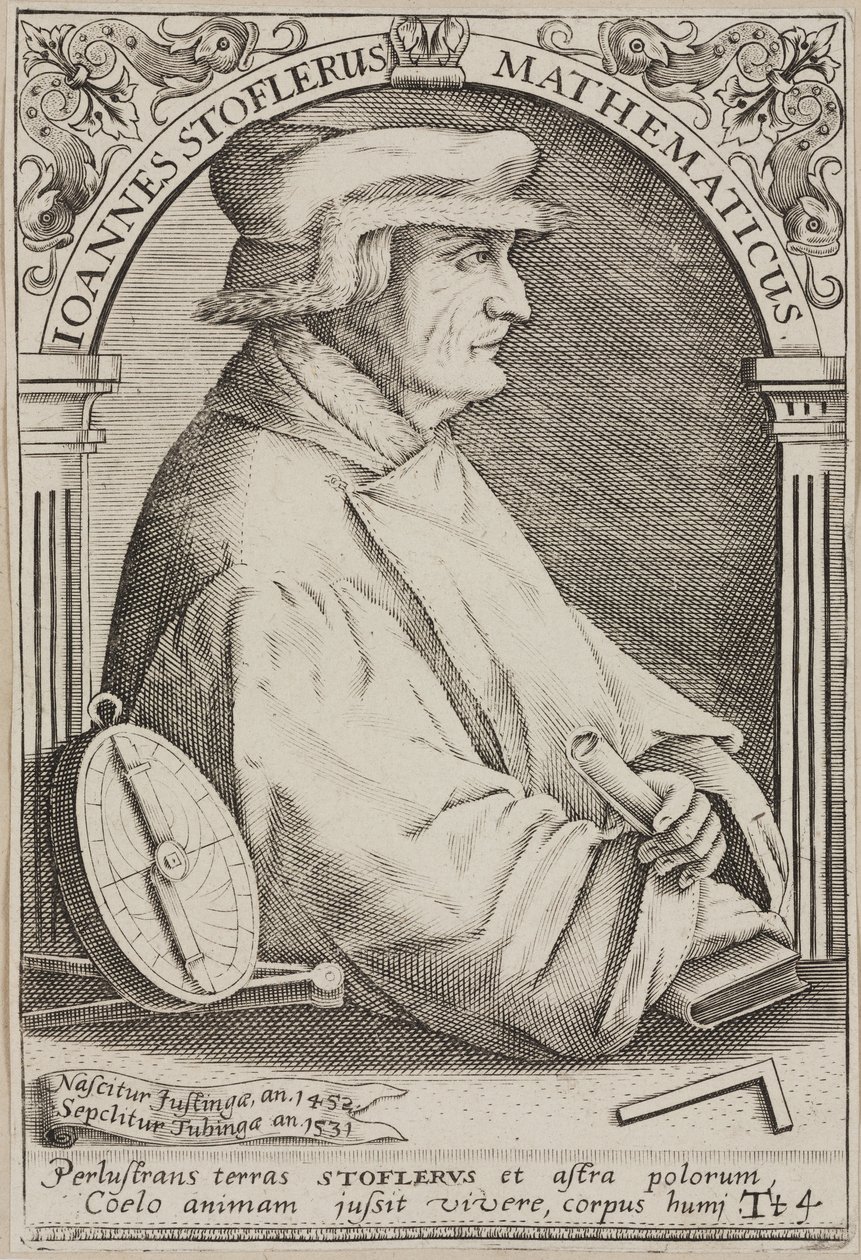 Johannes Stoeffler, astrologo tedesco da Unbekannter Künstler