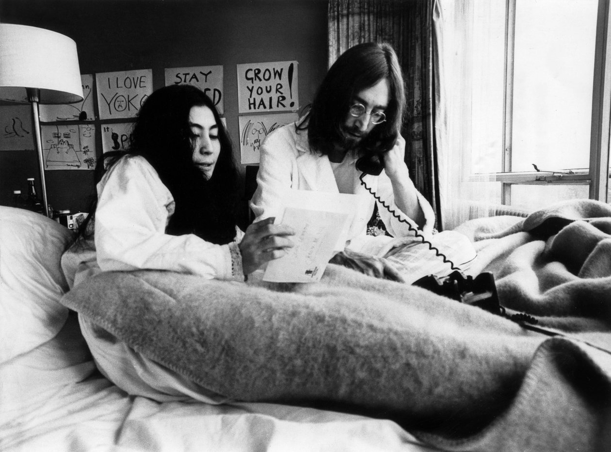 John Lennon e Yoko Ono all