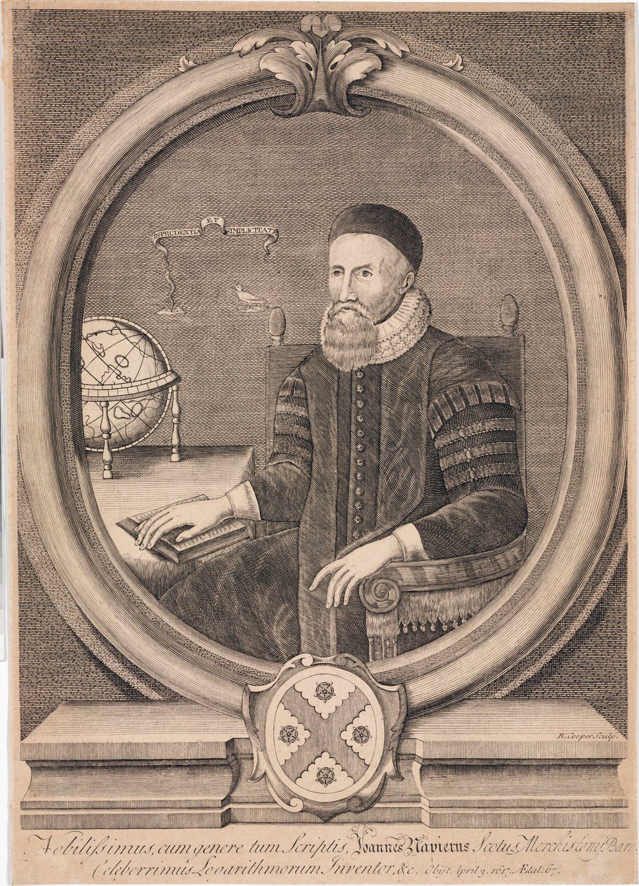 John Napier, matematico scozzese, c 1600 da Unbekannt