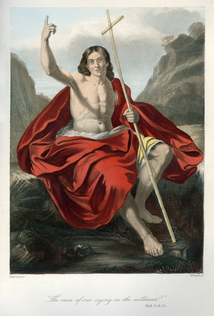 Giovanni Battista predica da Unbekannter Künstler
