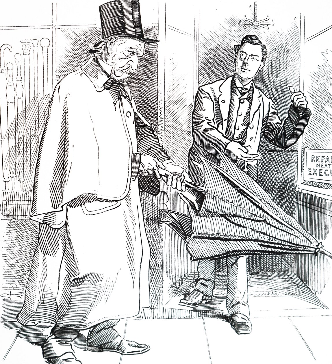 Joseph Chamberlain e William Ewart Gladstone. da Unbekannt