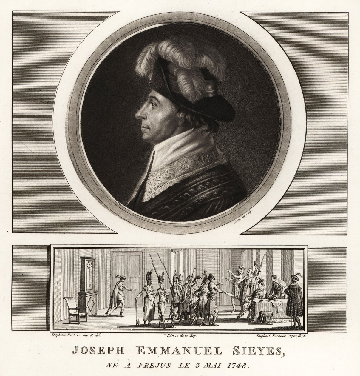Joseph Emmanuel Sieyès, politico e teorico francese da Unbekannt