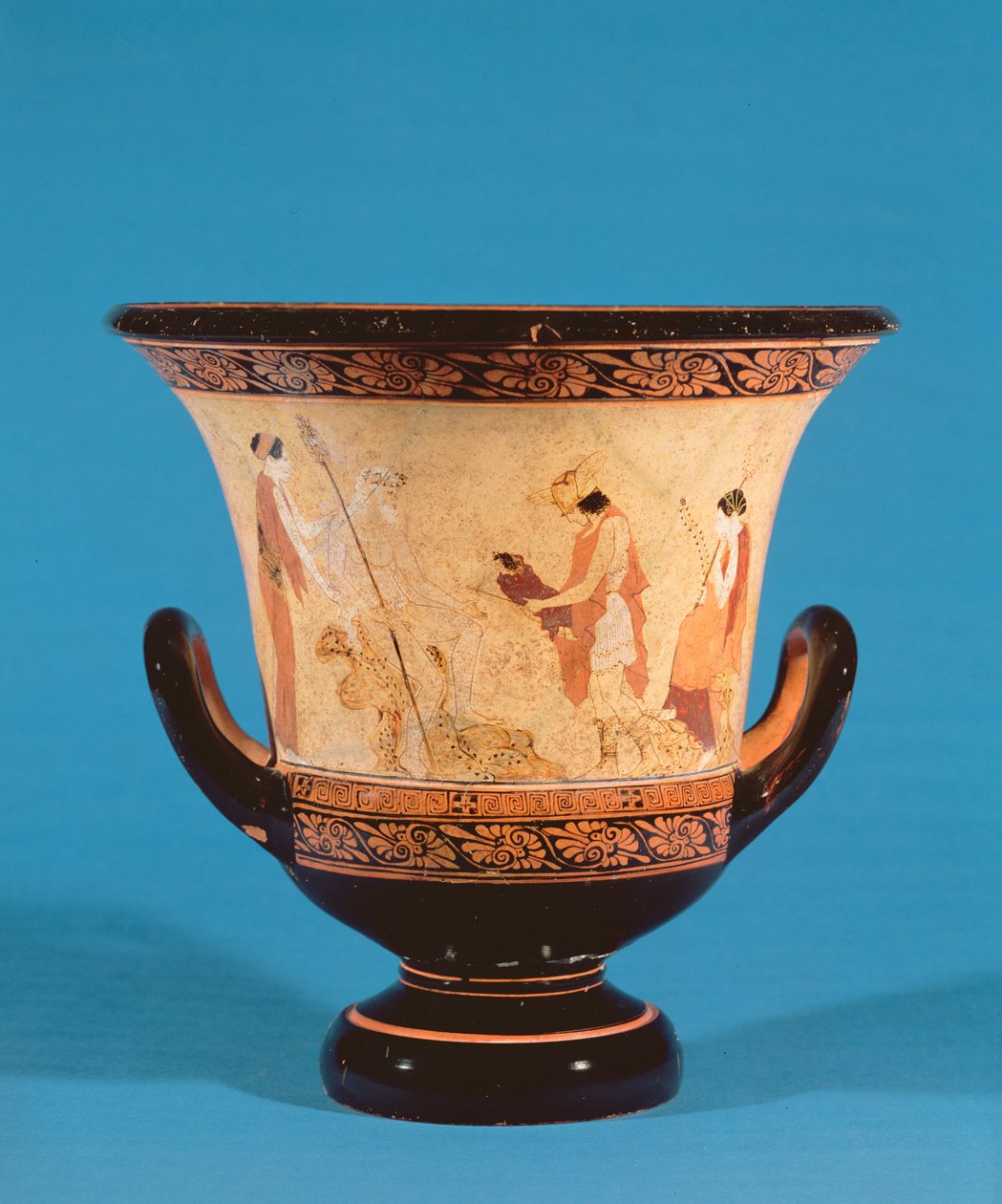 Cratere a calice raffigurante Hermes che consegna l