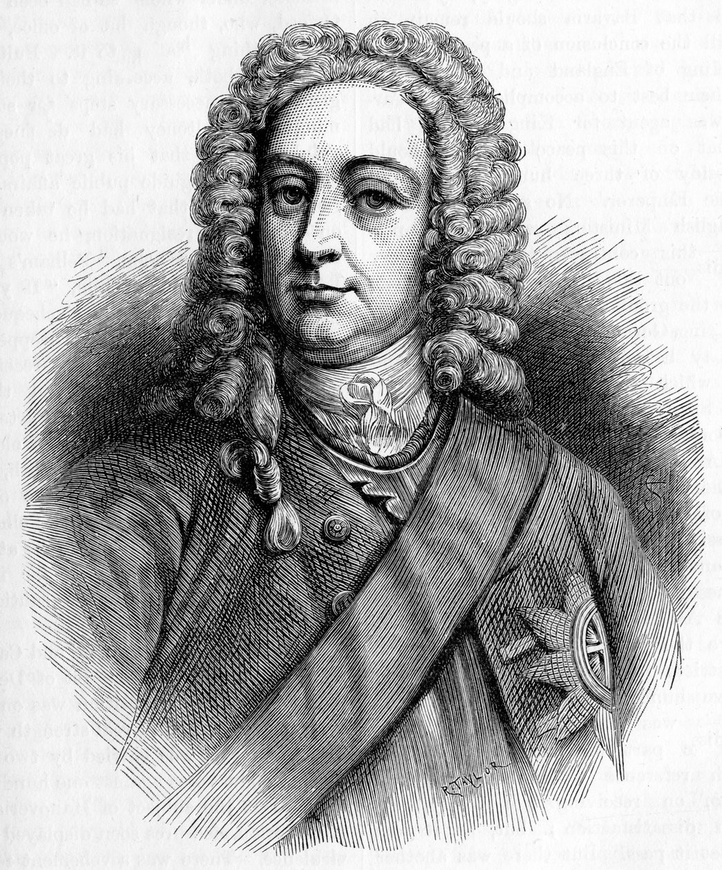 Re Giorgio II - ritratto da Unbekannter Künstler