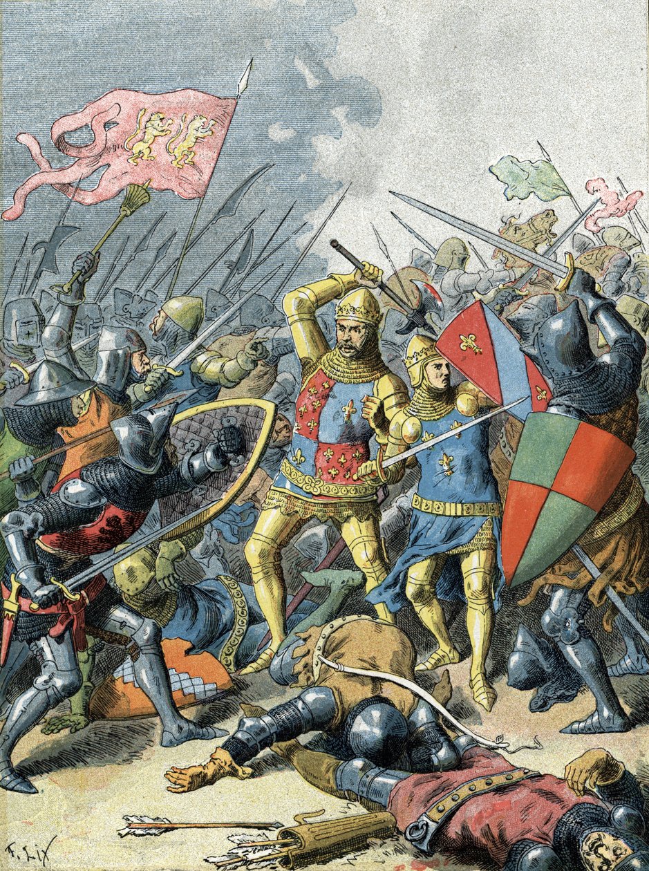 Re Giovanni II il Buono alla Battaglia di Poitiers (1356) da Unbekannter Künstler