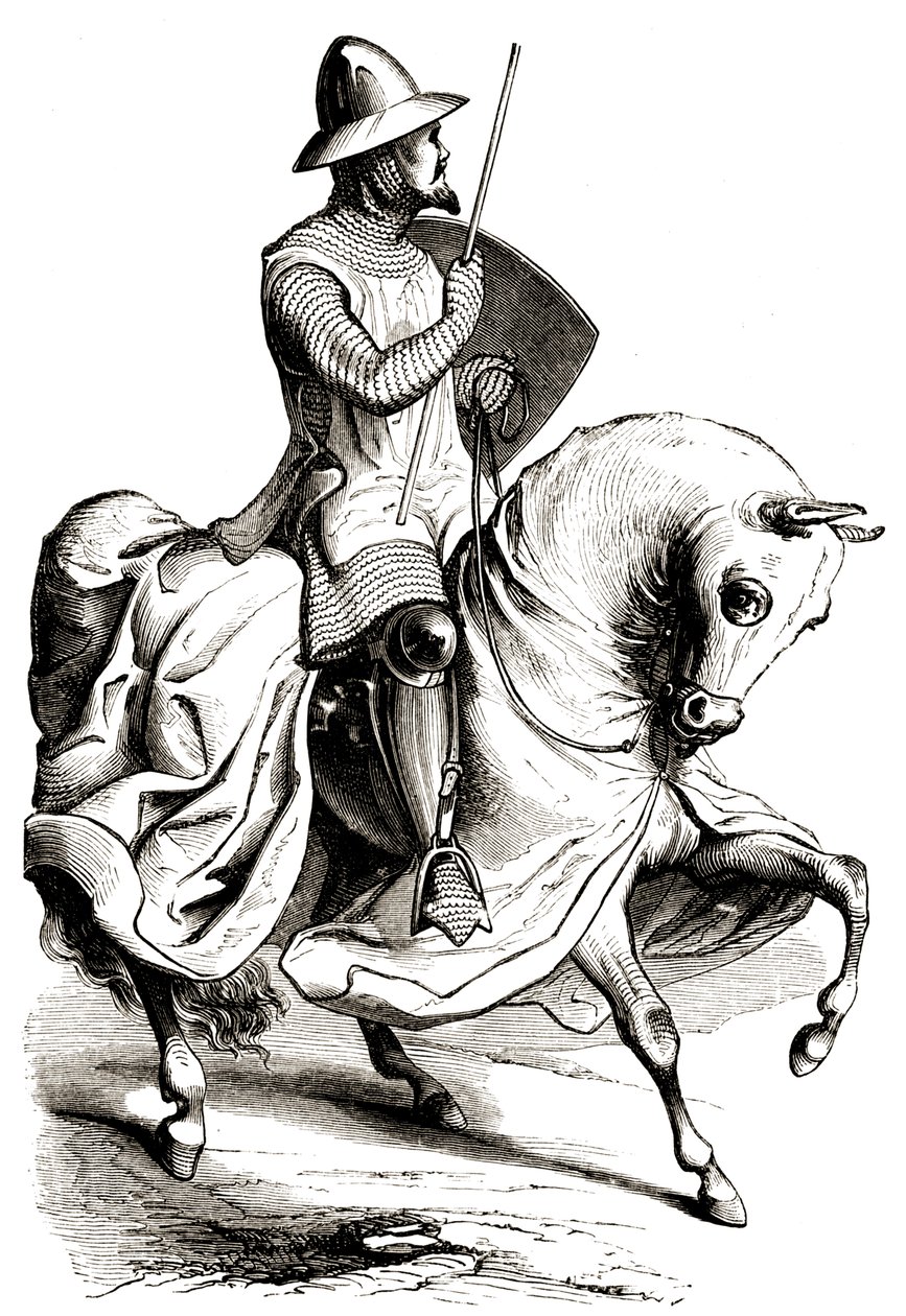 Cavaliere in armatura da guerra da Unbekannter Künstler