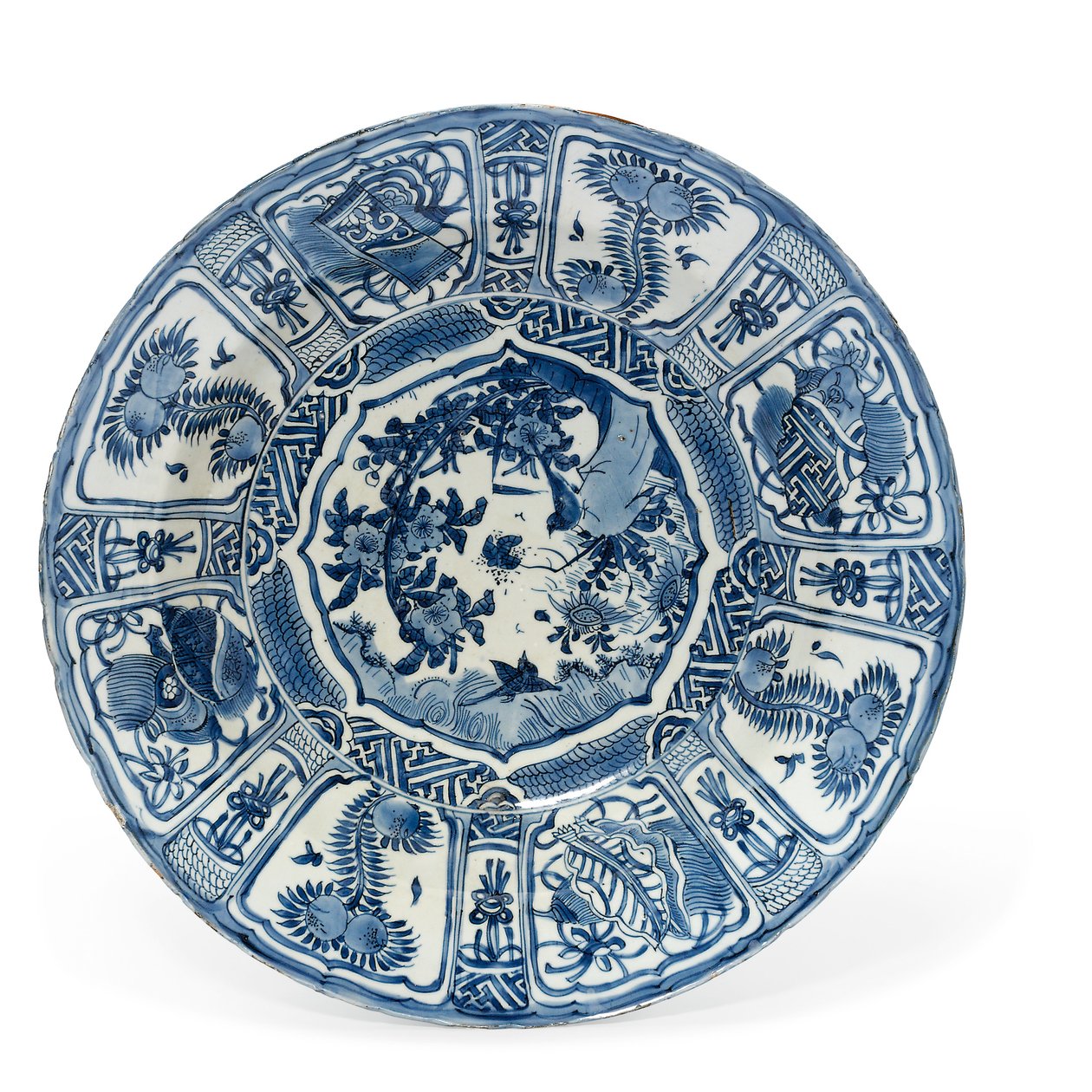 Grande piatto "kraak porselein", periodo Wanli, 1573-1619 da Unbekannt