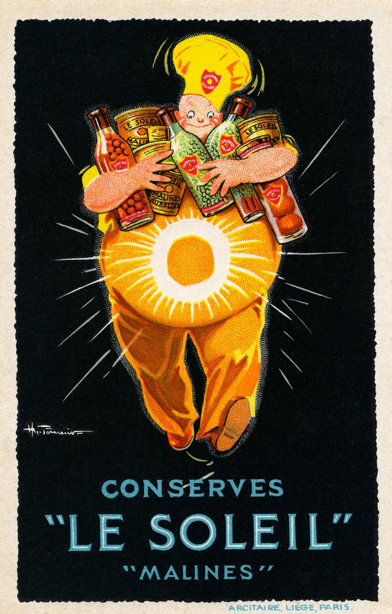 Le Soleil Malines Conserves - pubblicità da Unbekannter Künstler