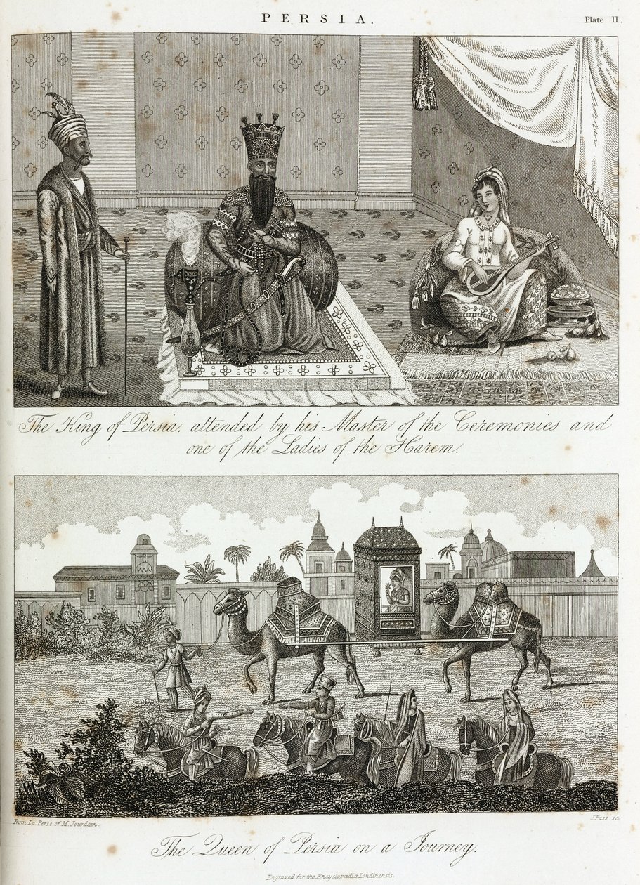 Il re e la regina di Persia, circa 1810-1829 da Unbekannt