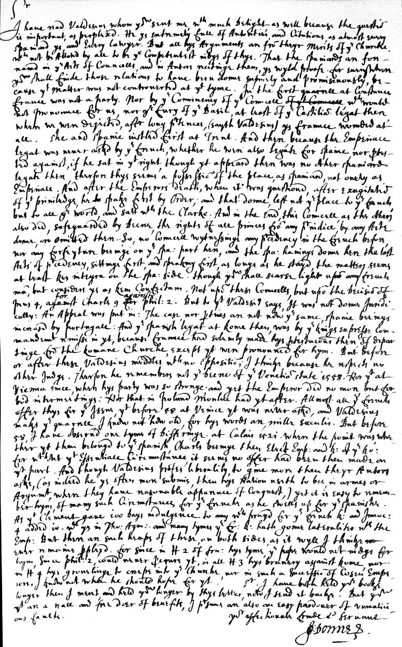 Lettera scritta da John Donne a Sir Robert Cotton, restituendo, con critiche, una copia del trattato 