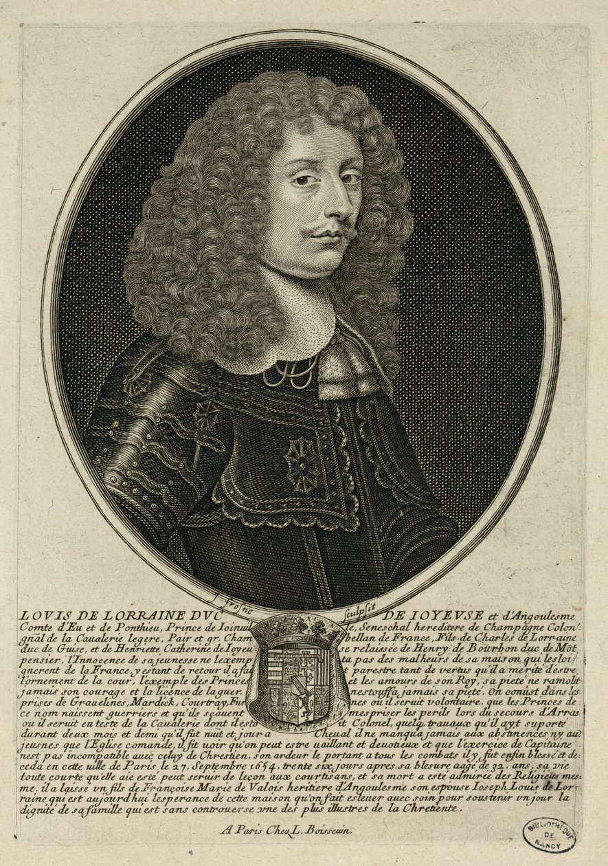 Luigi di Lorena, ducato di Joyeuse da Unbekannter Künstler