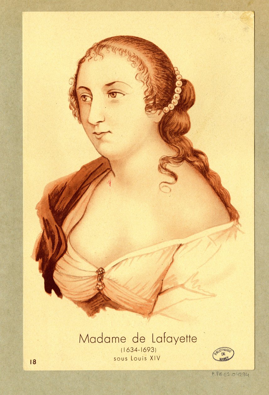 Madame de Lafayette da Unbekannter Künstler