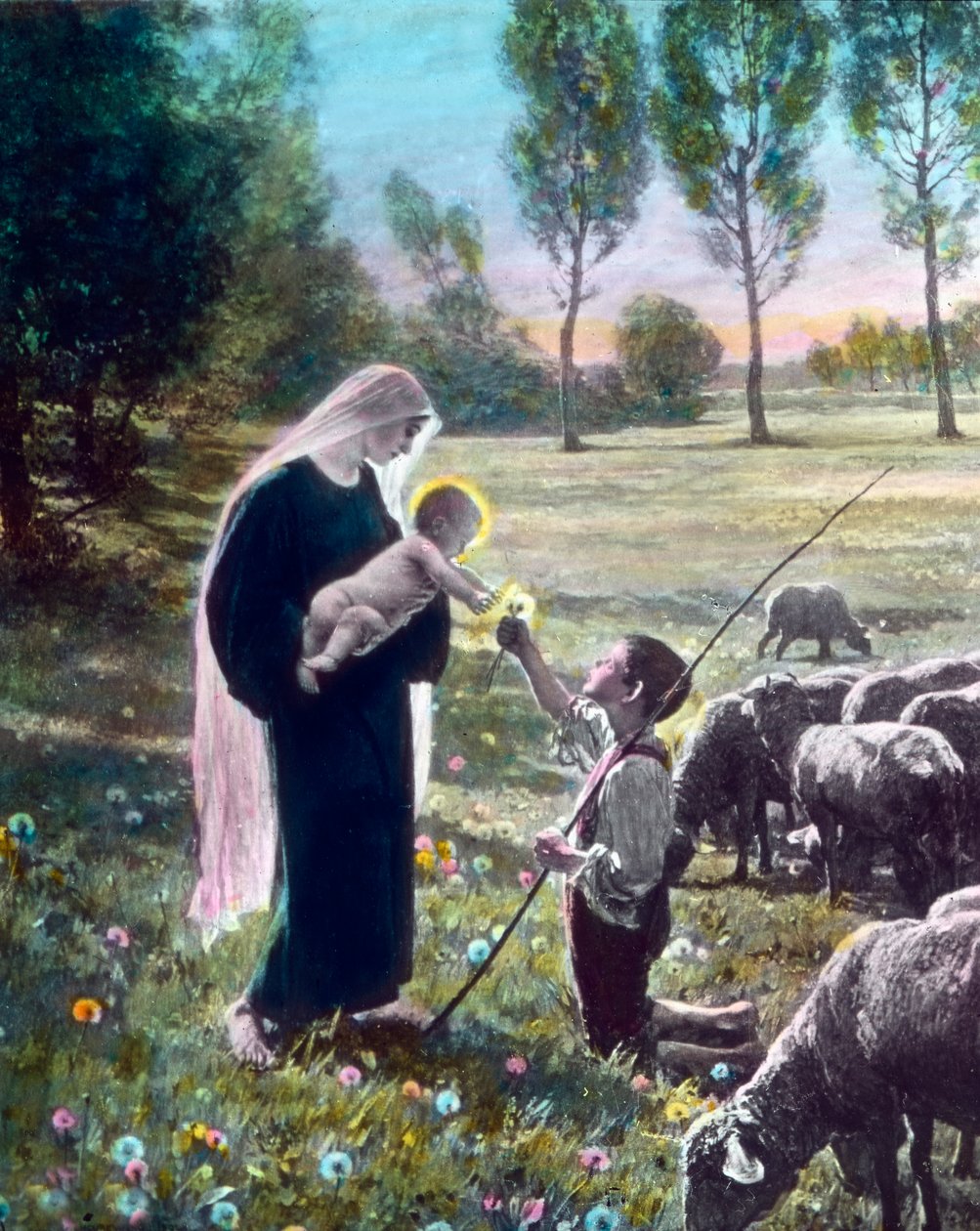 Madonna con il pastorello da Unbekannter Künstler