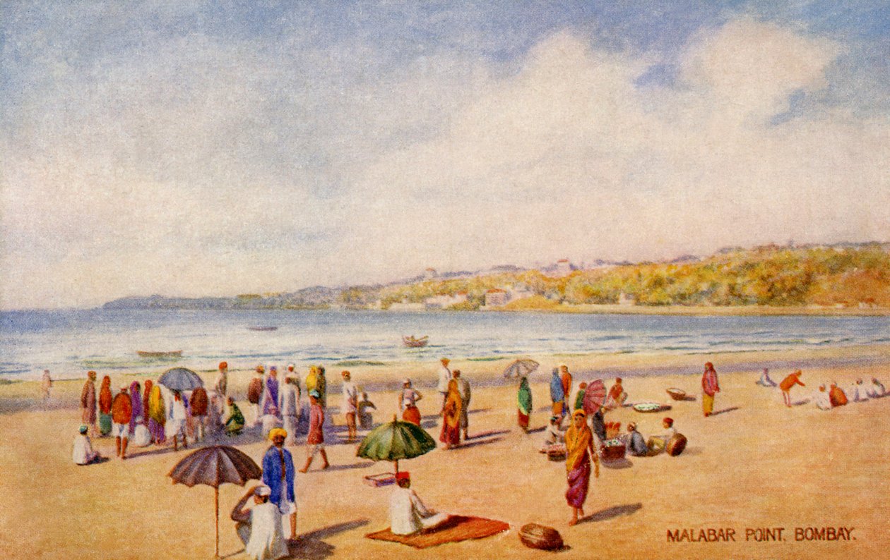 Punto Malabar, Bombay, India da Unbekannter Künstler