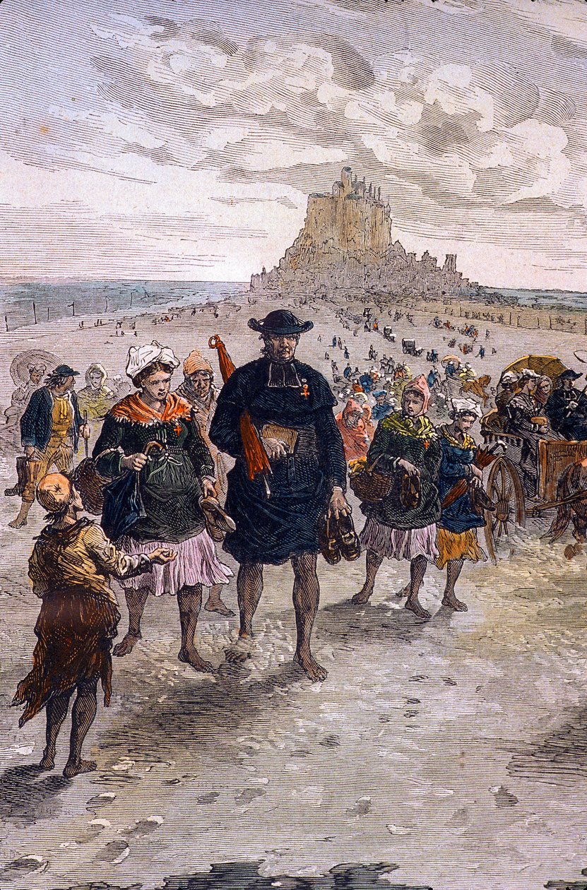 Manica N* 022, Museo di Avranches, "Ritorno dei pellegrini di Mont St Michel" da Unbekannt
