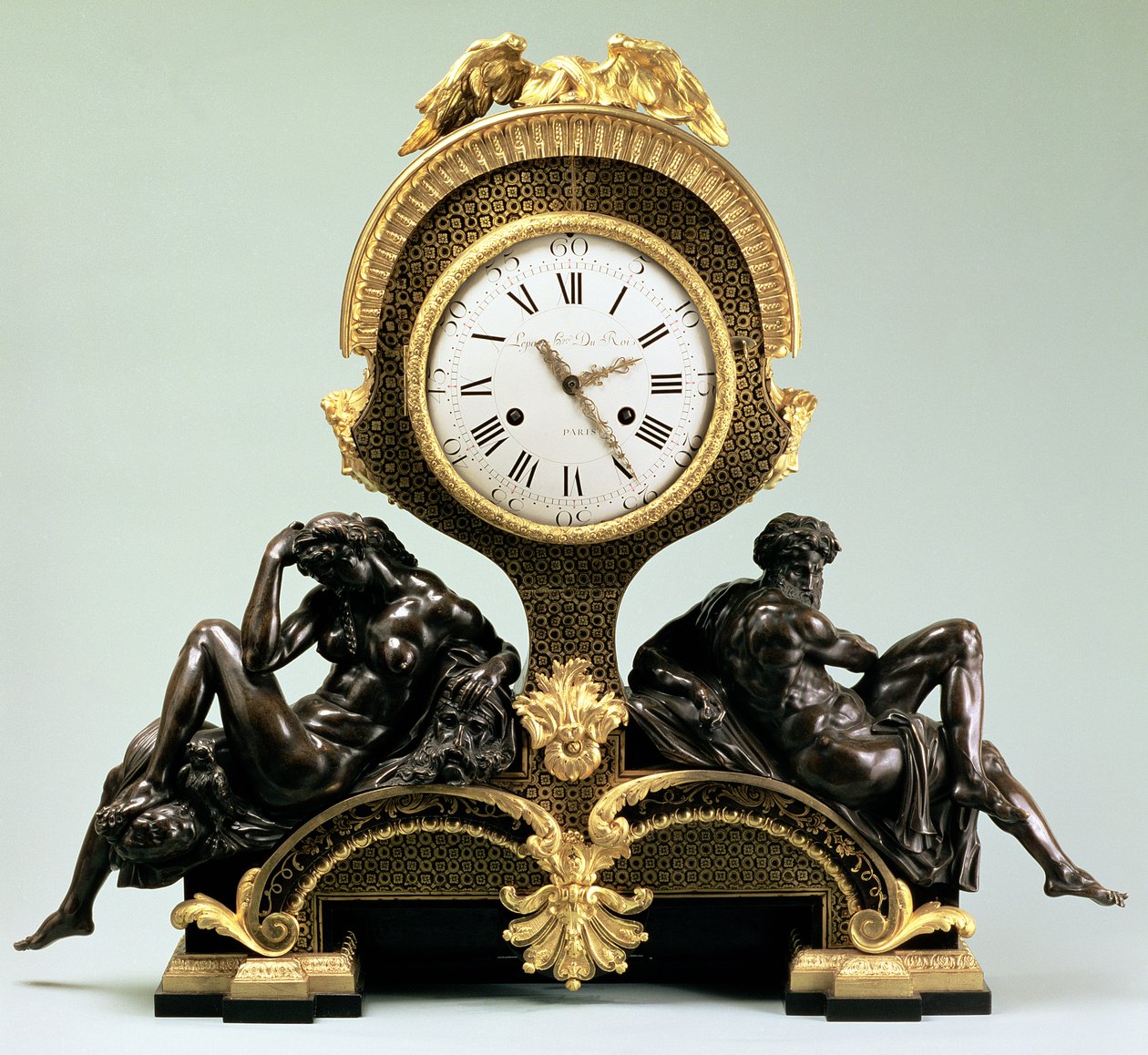 Orologio da camino con figure di Giorno e Notte, di Jean Andre Lepaute, Parigi da Unbekannt