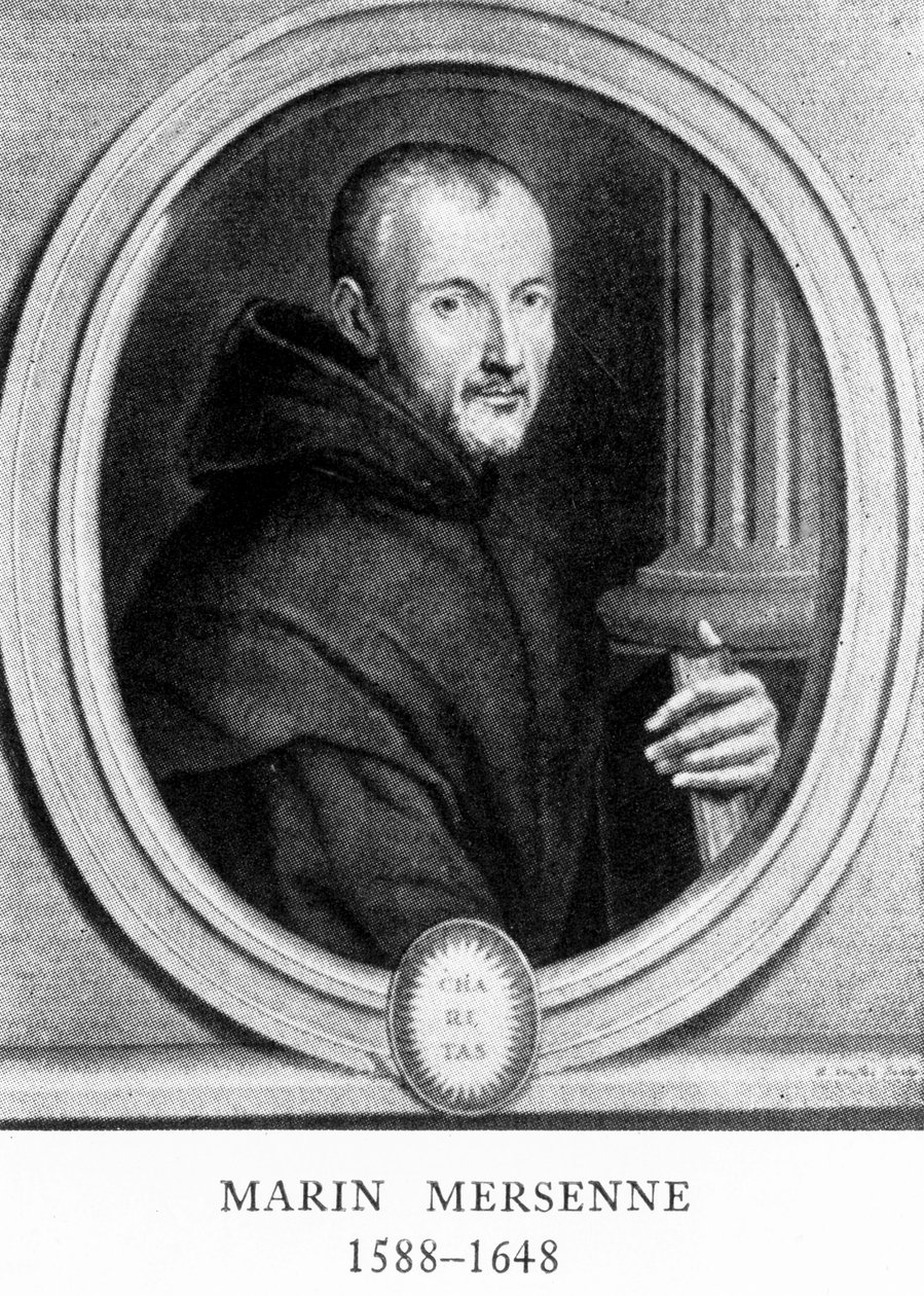 Marin Mersenne, matematico e scienziato francese, inizio XVII secolo da Unbekannt