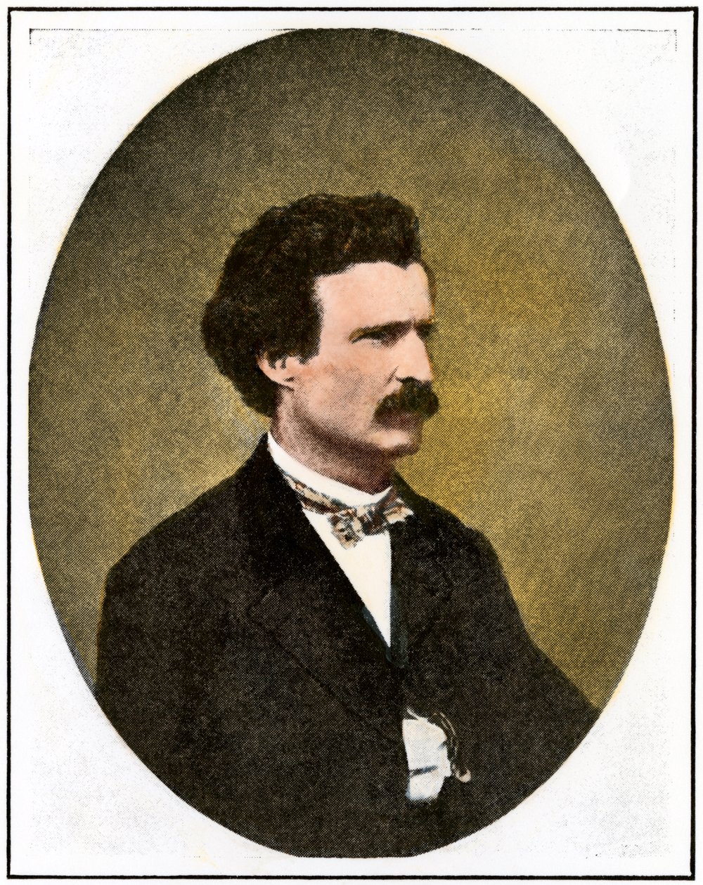 Mark Twain (1835-1910) mentre era reporter a Virginia City, Nevada: Territorial Enterprise da Unbekannter Künstler