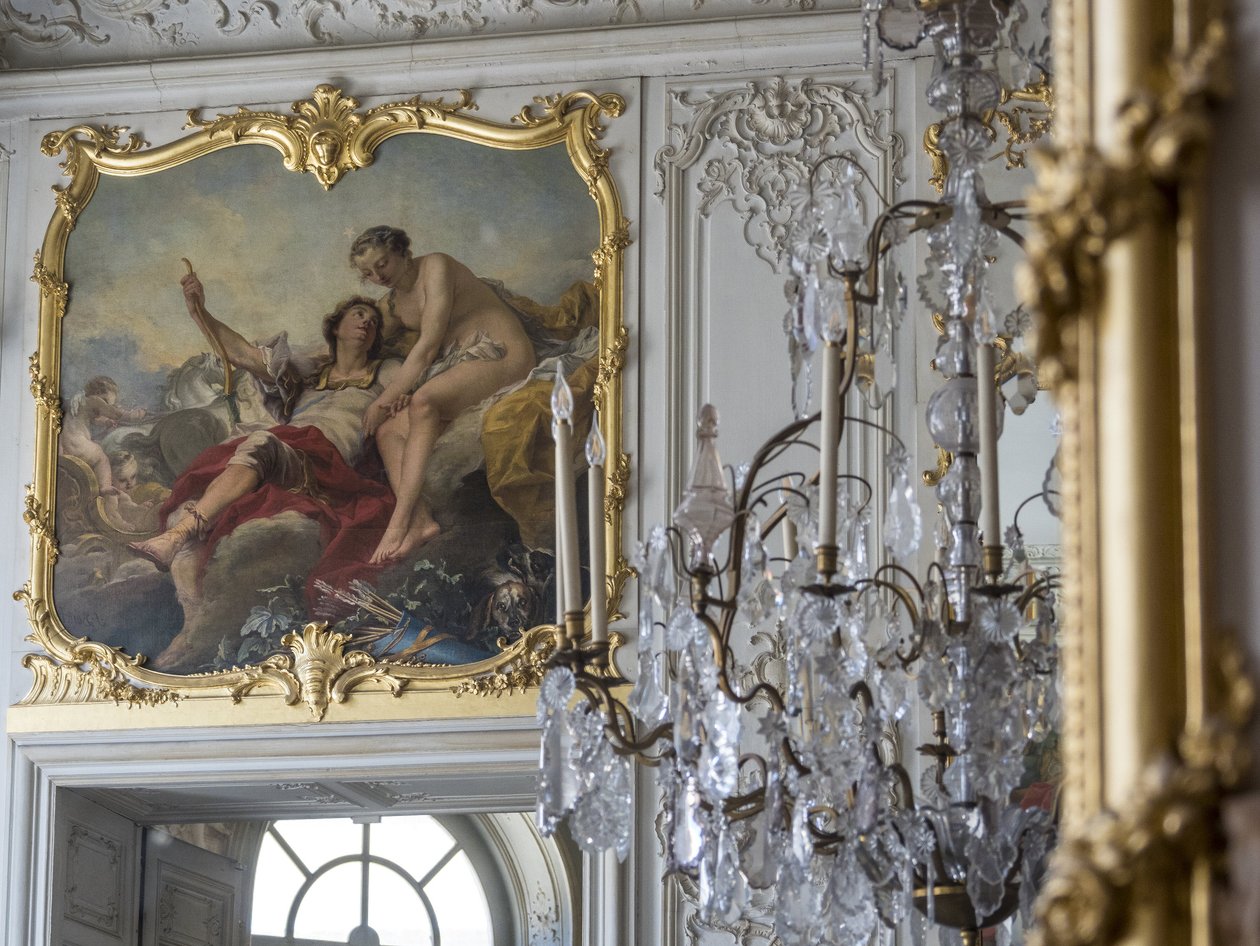 Marte e Venere. Dipinto di Carle Van Loo (1705-1765). Chambre du Prince, Hotel de Soubise, Parigi da Unbekannt