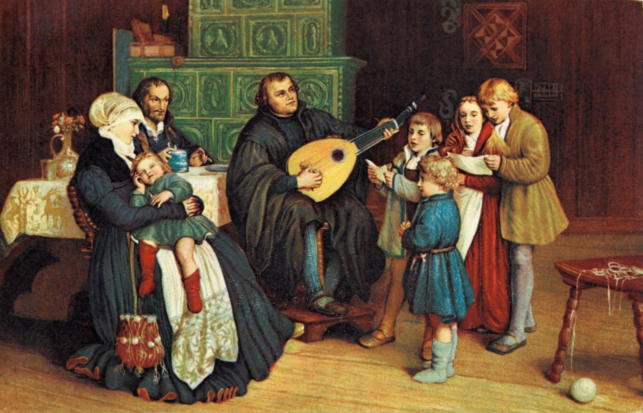 Martin Lutero con il suo da Unbekannter Künstler