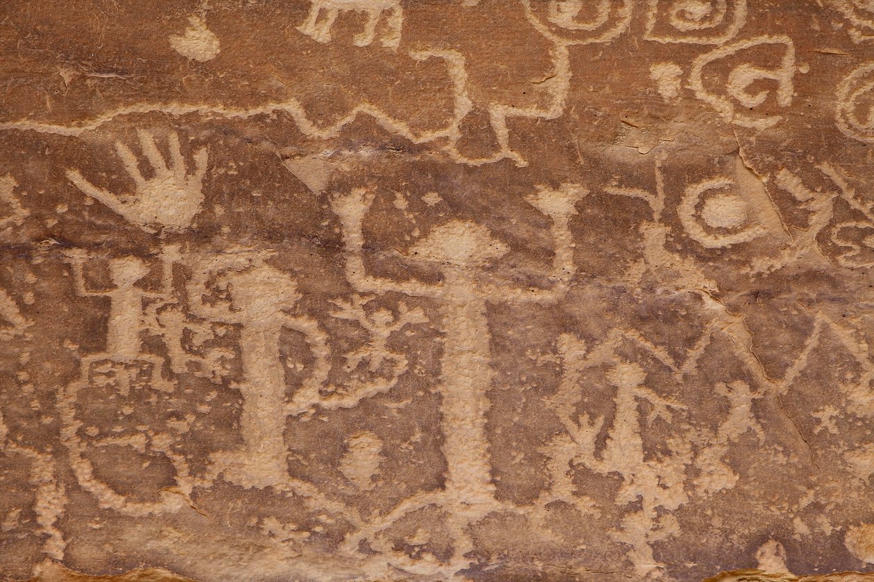 Mesa Verde, Petroglifi americani Anasazi o Pueblo ancestrali da William M. Timlin