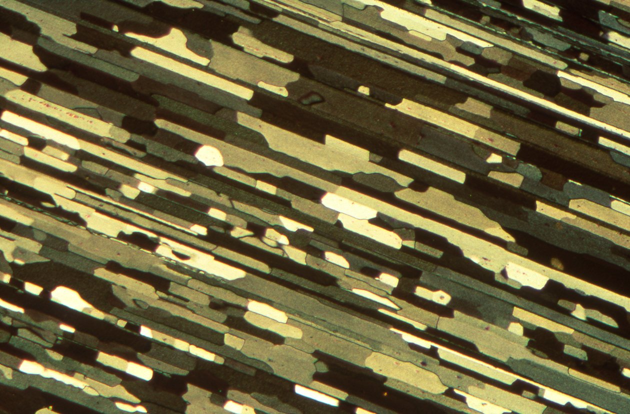 Micrografie (Luce) Alluminio anodizzato estruso, micrografia a luce da Unbekannt