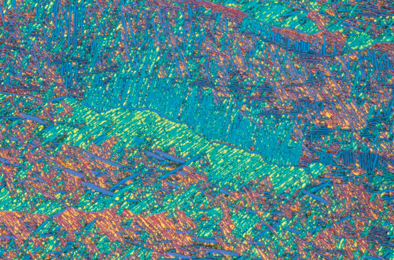 Micrografie (Luce) Lega di titanio incisa, micrografia a luce da Unbekannter Künstler