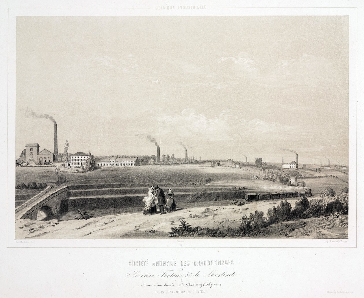 Estrazione del carbone Monceau Fontaine & du Martinet Coalmining Ltd, Belgio da Unbekannt