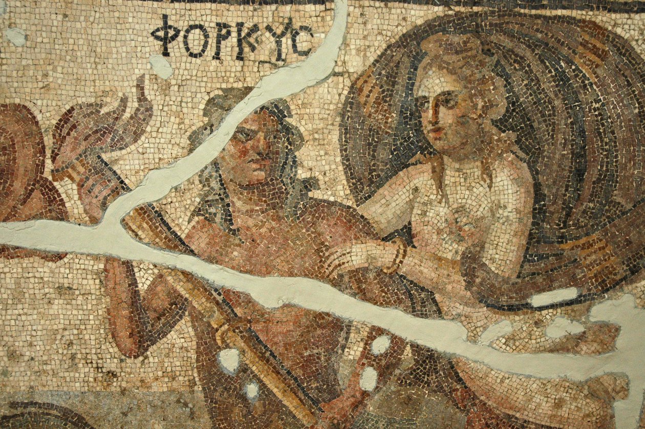 Mosaico di scena marina, Turchia da Unbekannt