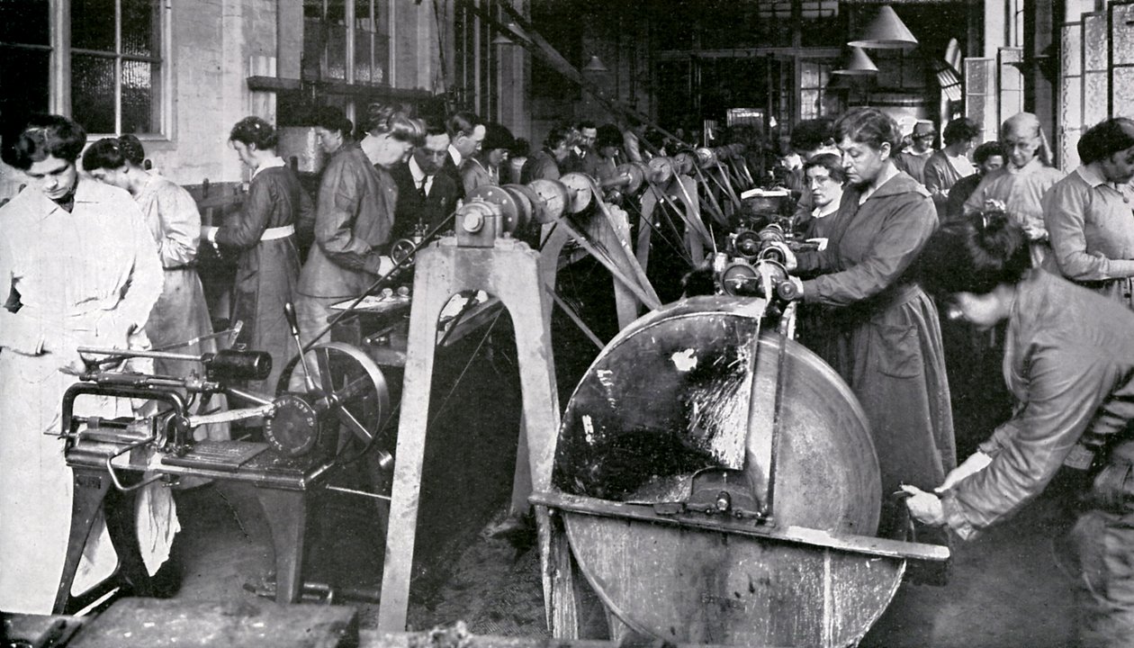 Operai di Munizioni durante la Prima Guerra Mondiale da Unbekannter Künstler